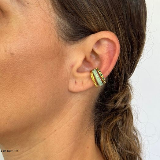 Earcuff Triple Circón