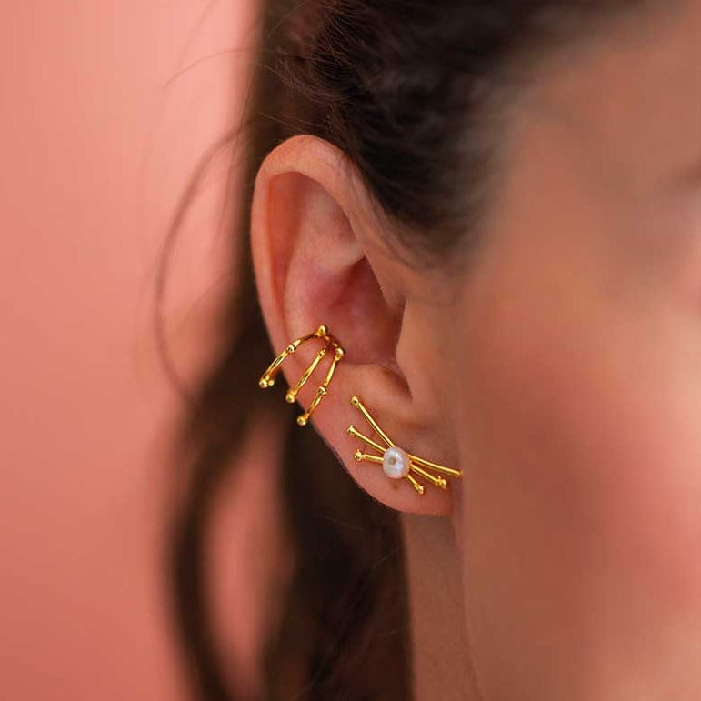 Earcuff Triple Puntos