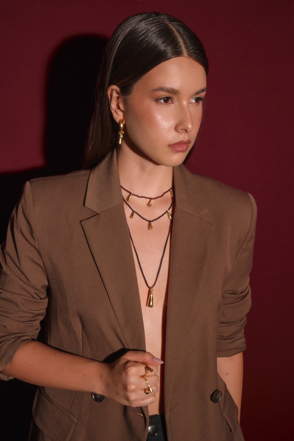 Collar 5 gotas mostacilla