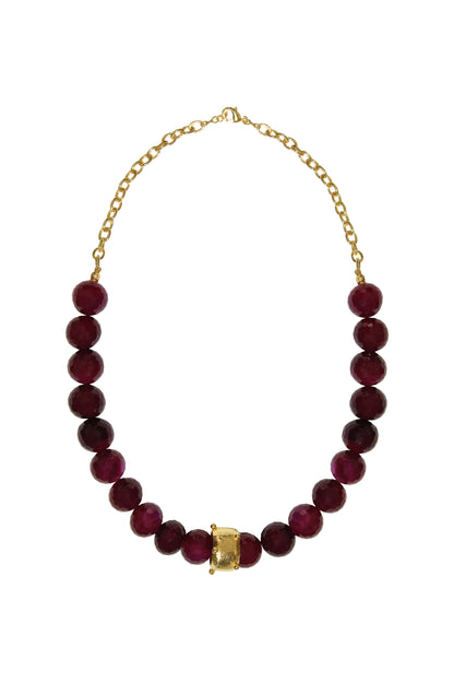 COLLAR ENREDOS PIEDRAS GRUESO