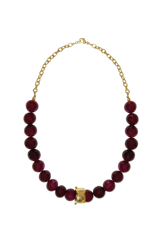 COLLAR ENREDOS PIEDRAS GRUESO