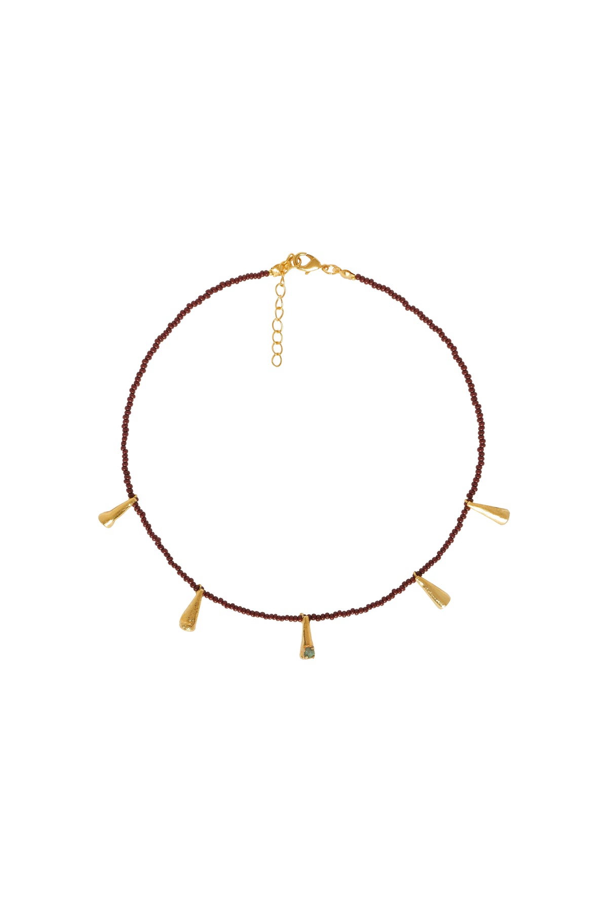 Collar 5 gotas mostacilla