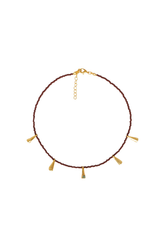 Collar 5 gotas mostacilla