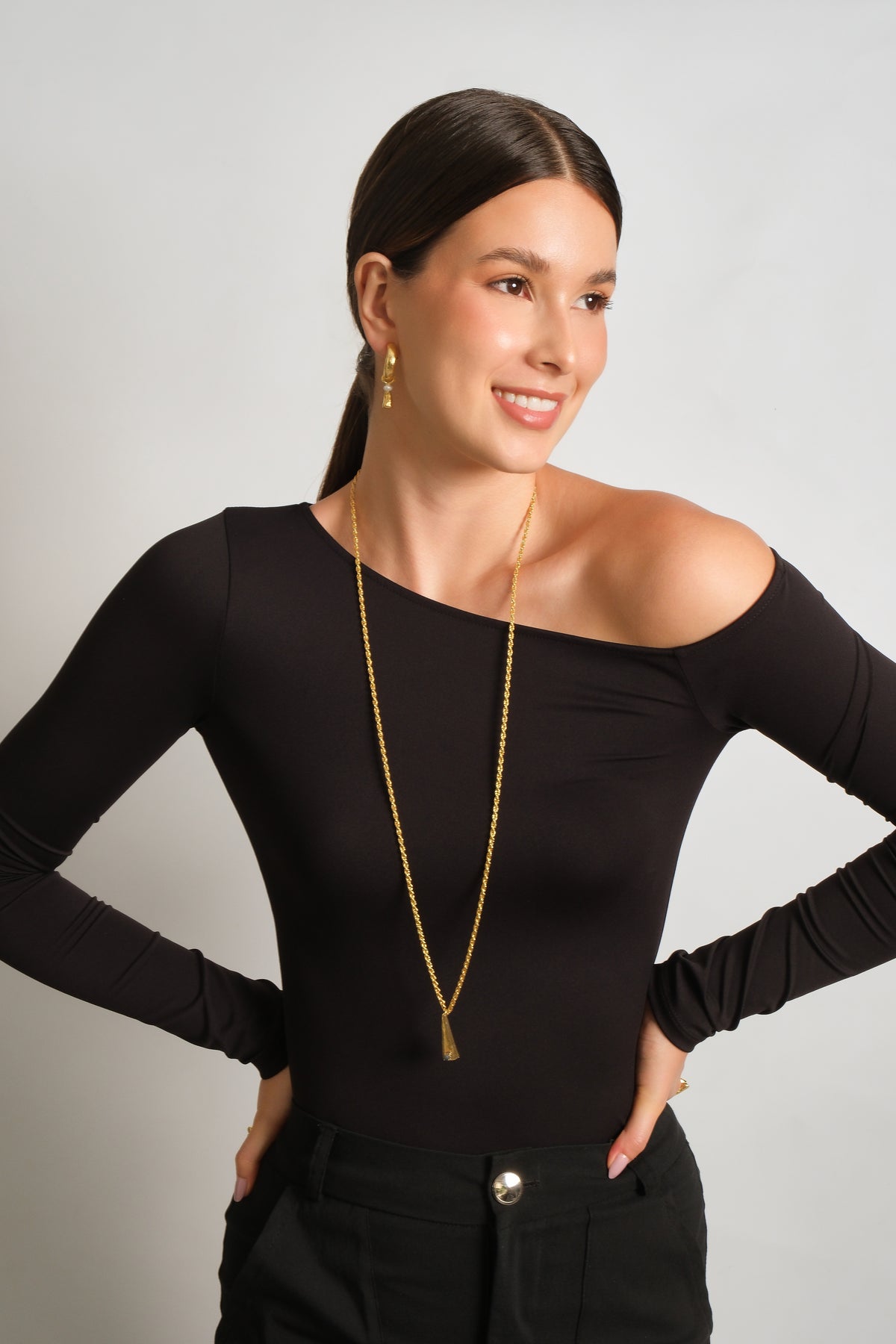 Collar gota cadena