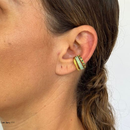 Earcuff Triple Circón