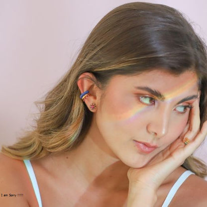 Earcuff Triple Suelto Circón