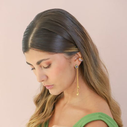 Arete corazon circón