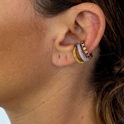 Earcuff Triple Circón