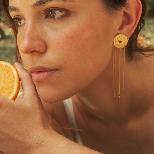 Aretes mosaico cadenas