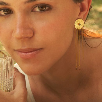 Aretes mosaico cadenas