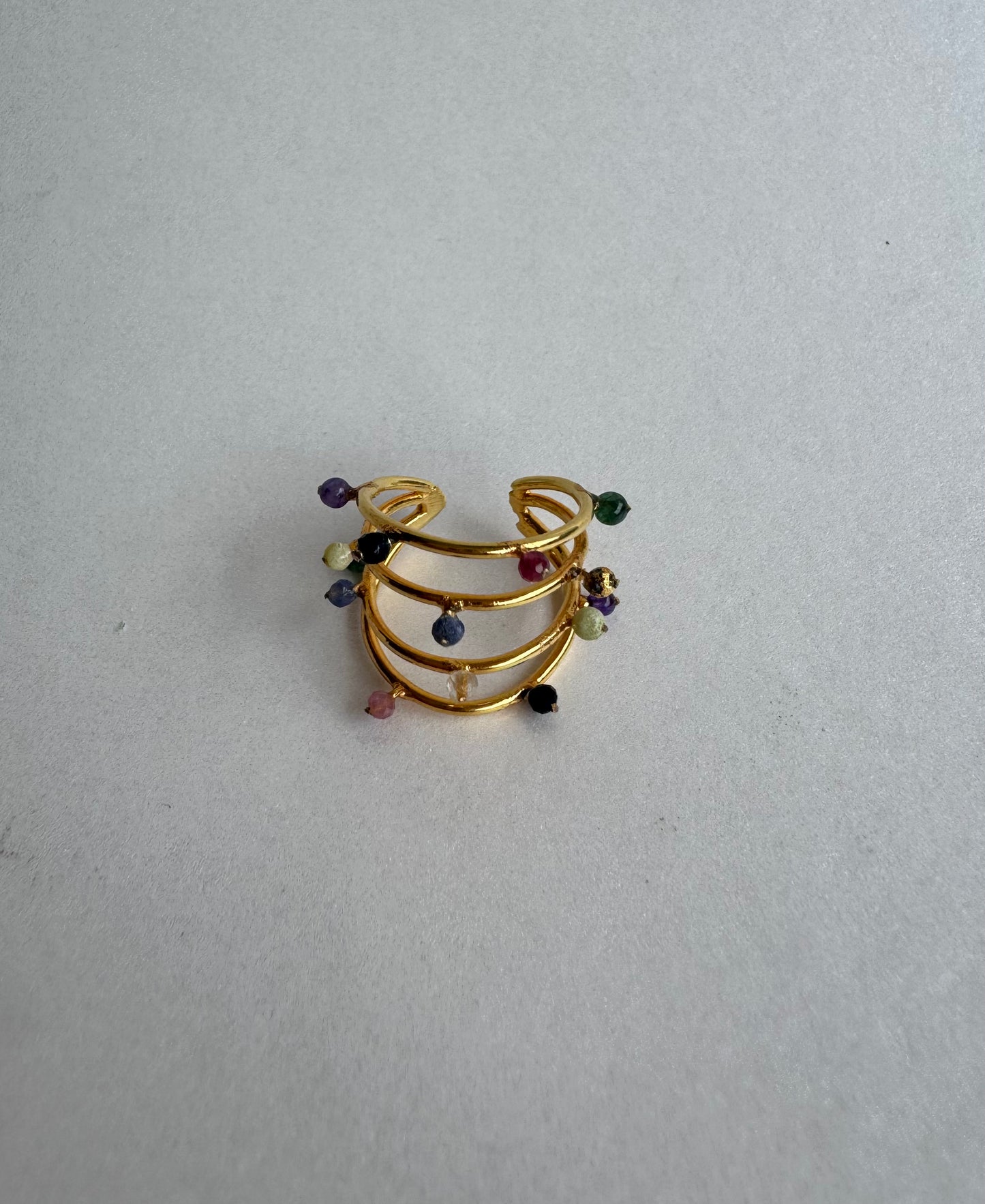 Earcuff Triple Piedras grande