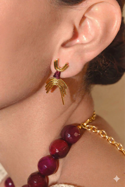 EARCUFF ENREDO ARAÑA TEJIDO